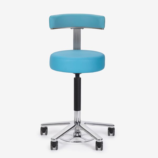Tabouret met rugleuning